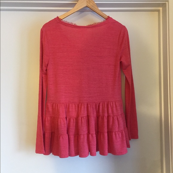 Anthropologie Deletta Thea Ruffles Peplum Top - Picture 5 of 7